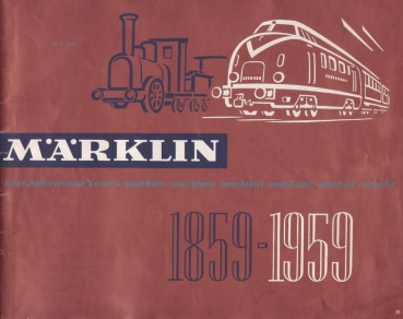 Märklin Modellprogramm 1959 Spielzeugkatalog (3072)